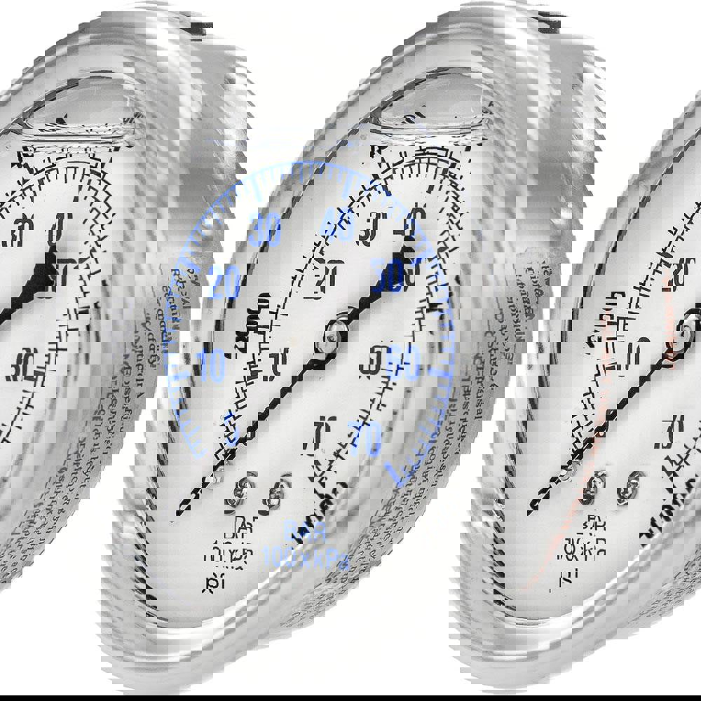 Pressure Gauges; Gauge Type: Industrial Pressure Gauges ; Scale Type: Dual ; Accuracy (%): 2-1-2% ; Dial Type: Analog ; Thread Type: 1/4